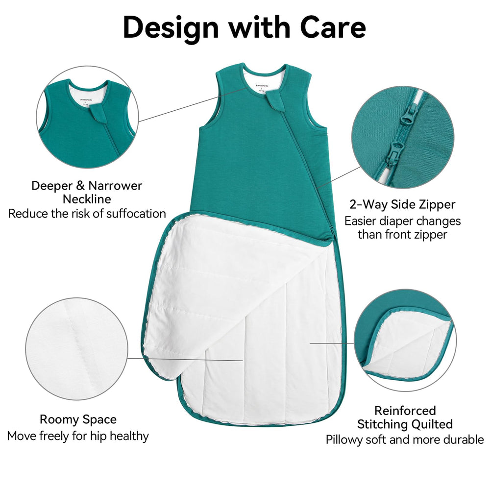 Okayinn BubblePanda sleep sack breathable fabric helps regulate baby temperature.