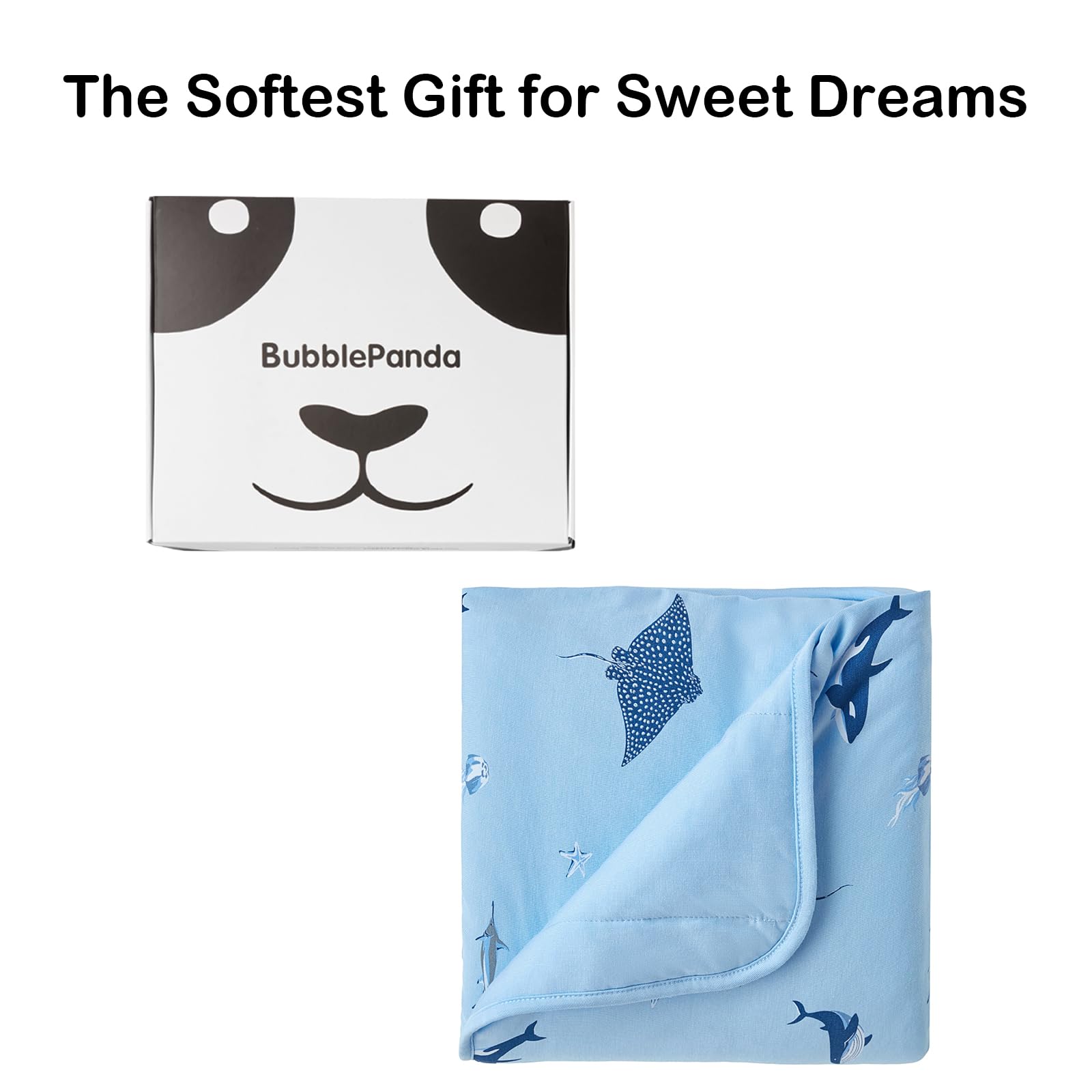 Gift-ready Okayinn BubblePanda blanket ideal for newborn nursery gifts.