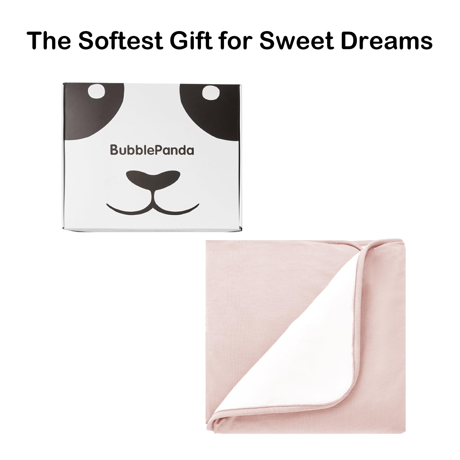 Okayinn BubblePanda newborn snuggle blanket pink, versatile and soft.