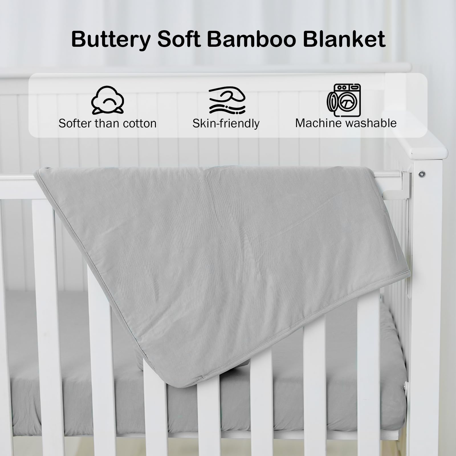 Okayinn BubblePanda nursery setting with blanket delivering cozy, inviting sleep environment.