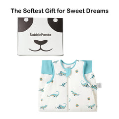 Okayinn BubblePanda open feet design, natural leg movement for crawling and play.