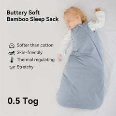 Okayinn BubblePanda sleep sack with 2-way zipper for easy night diaper changes.