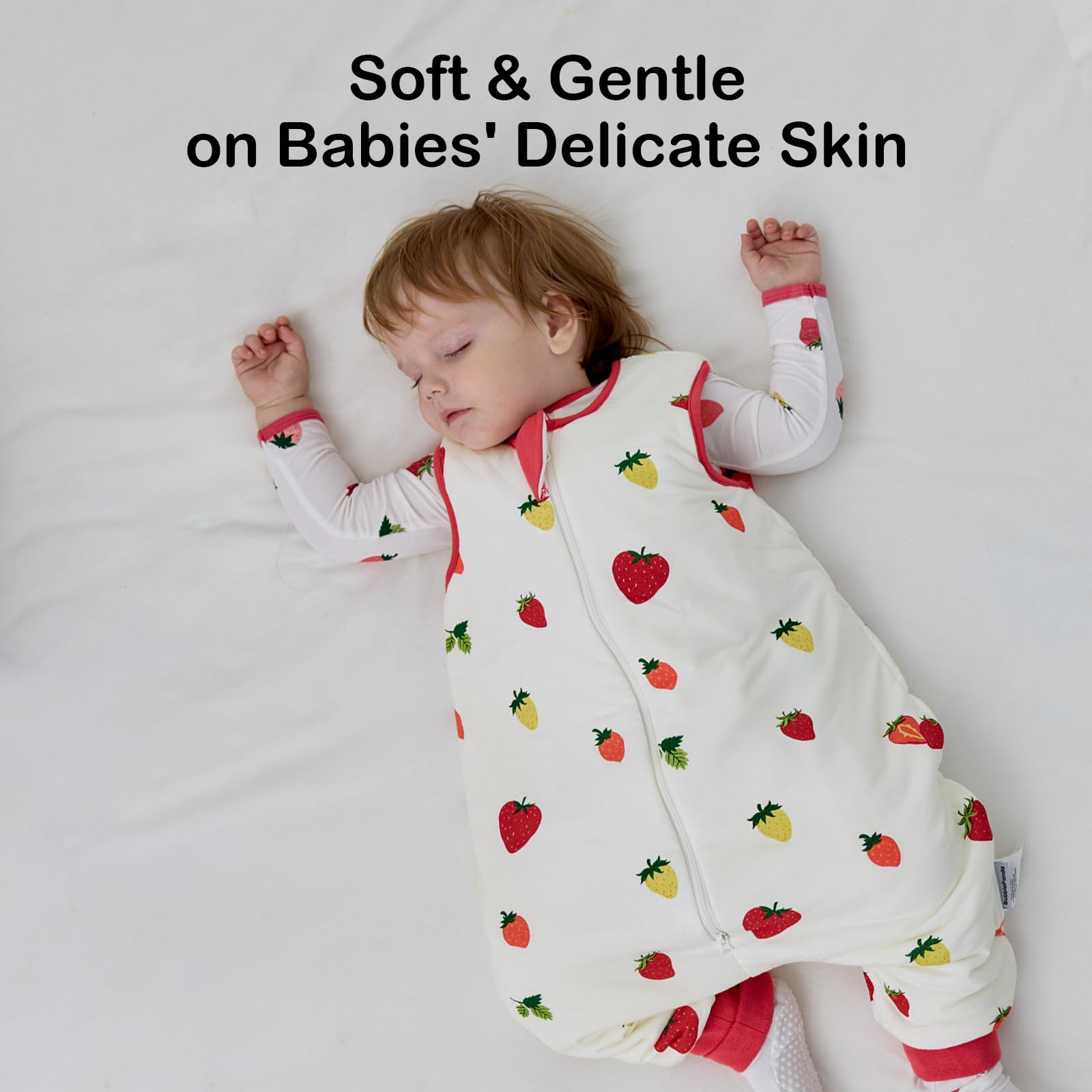 2-way zipper on BubblePanda sack enables easy night-time diaper changes.