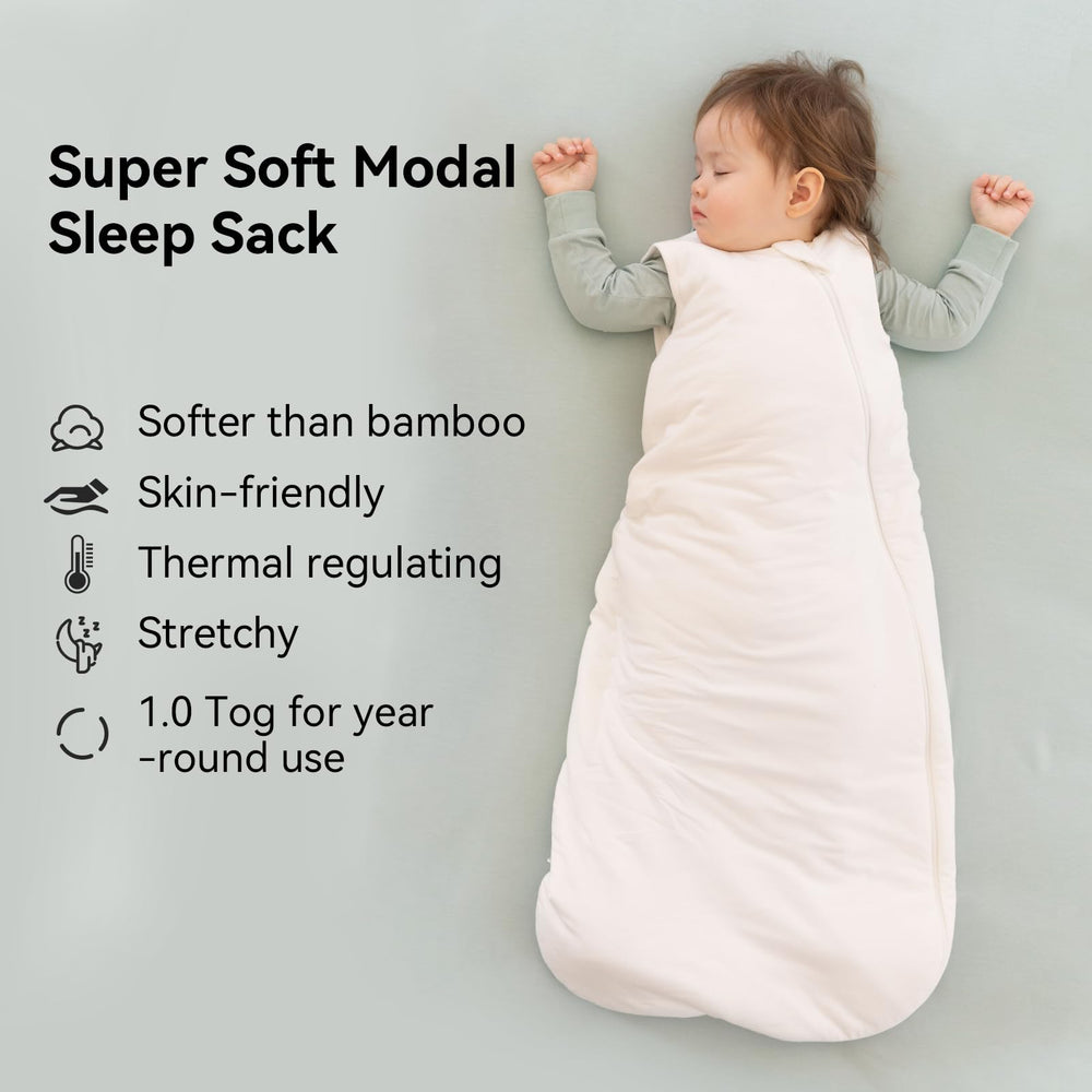 Okayinn BubblePanda sleep sack neckline safety closeup emphasizes snug fit