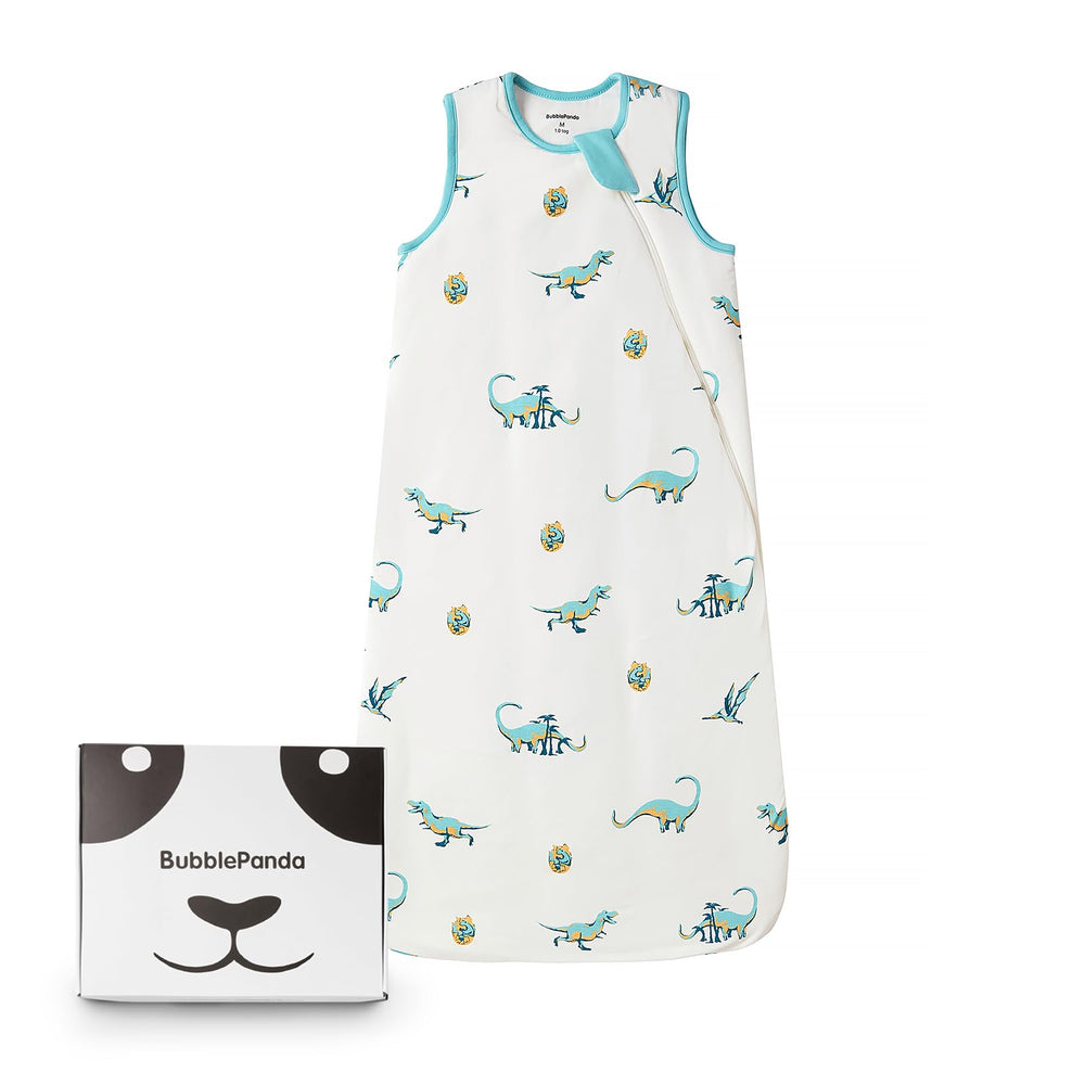 Okayinn BubblePanda sleep sack in soft bamboo-rayon fabric for gentle baby sleep.