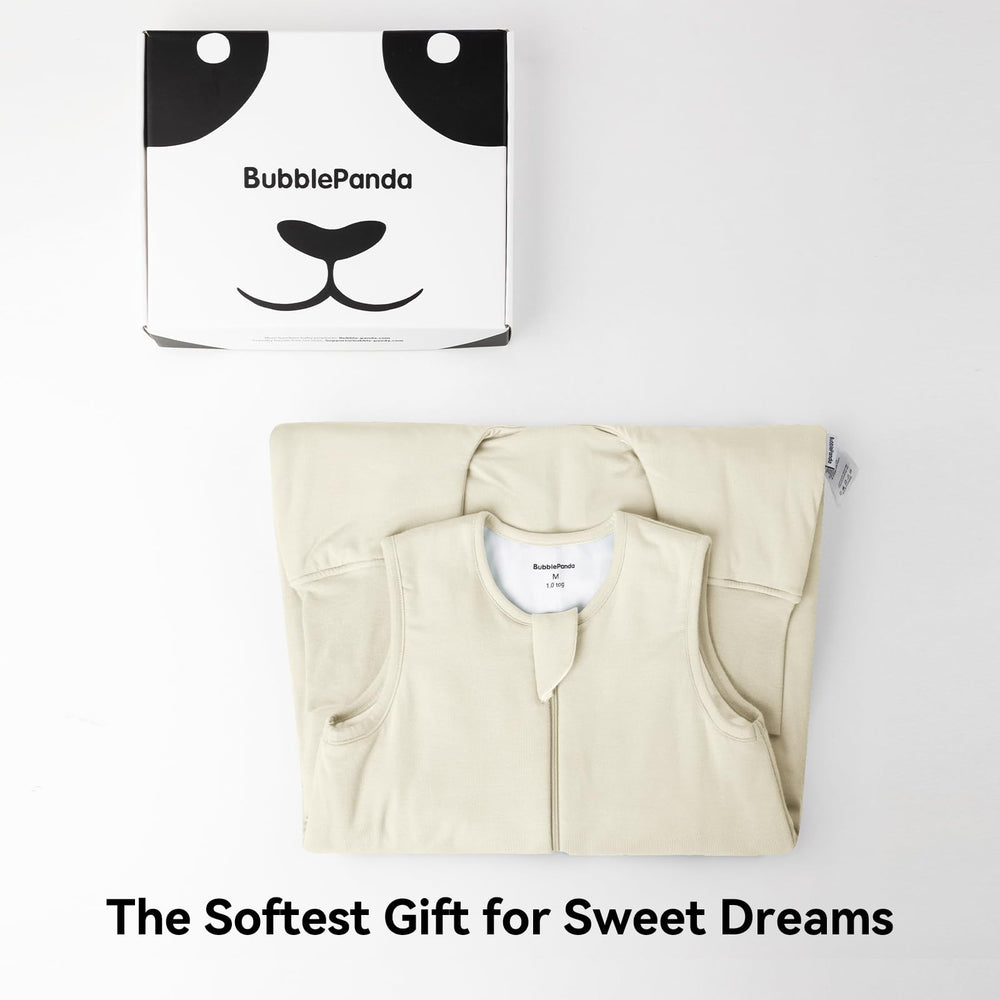 Okayinn BubblePanda sleep sack, hypoallergenic fabric stays breathable and moisture-wicking