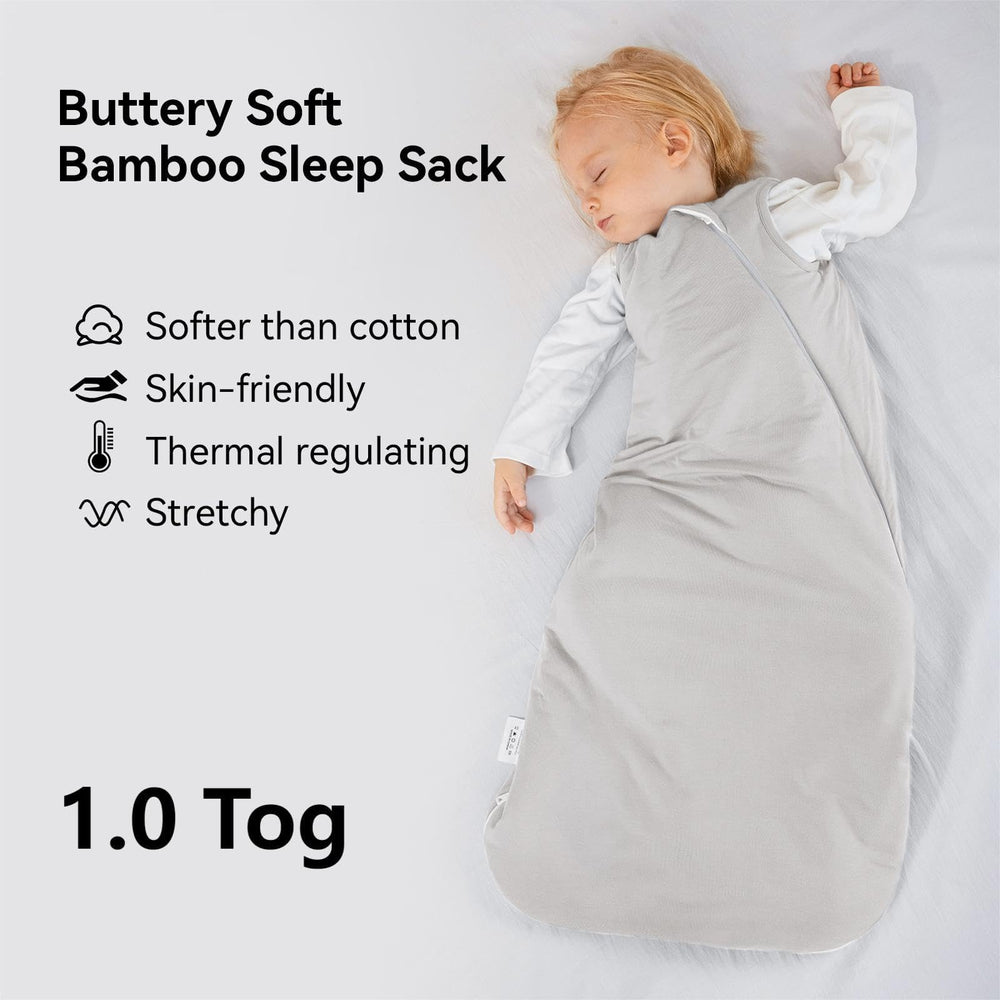 Okayinn BubblePanda two-way zipper in action for easy night-time changes.