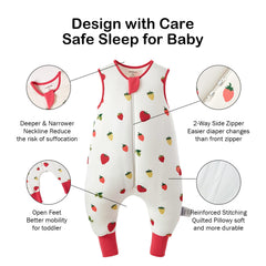 Okayinn BubblePanda zipper protector detail for gentle, scratch-free nights.