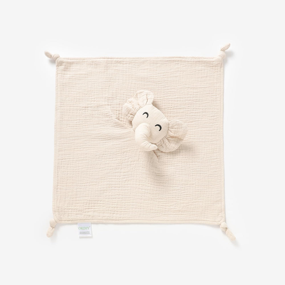 OKDIY Elephant Lovey at 15.7 inches offers a secure night buddy for babies.
