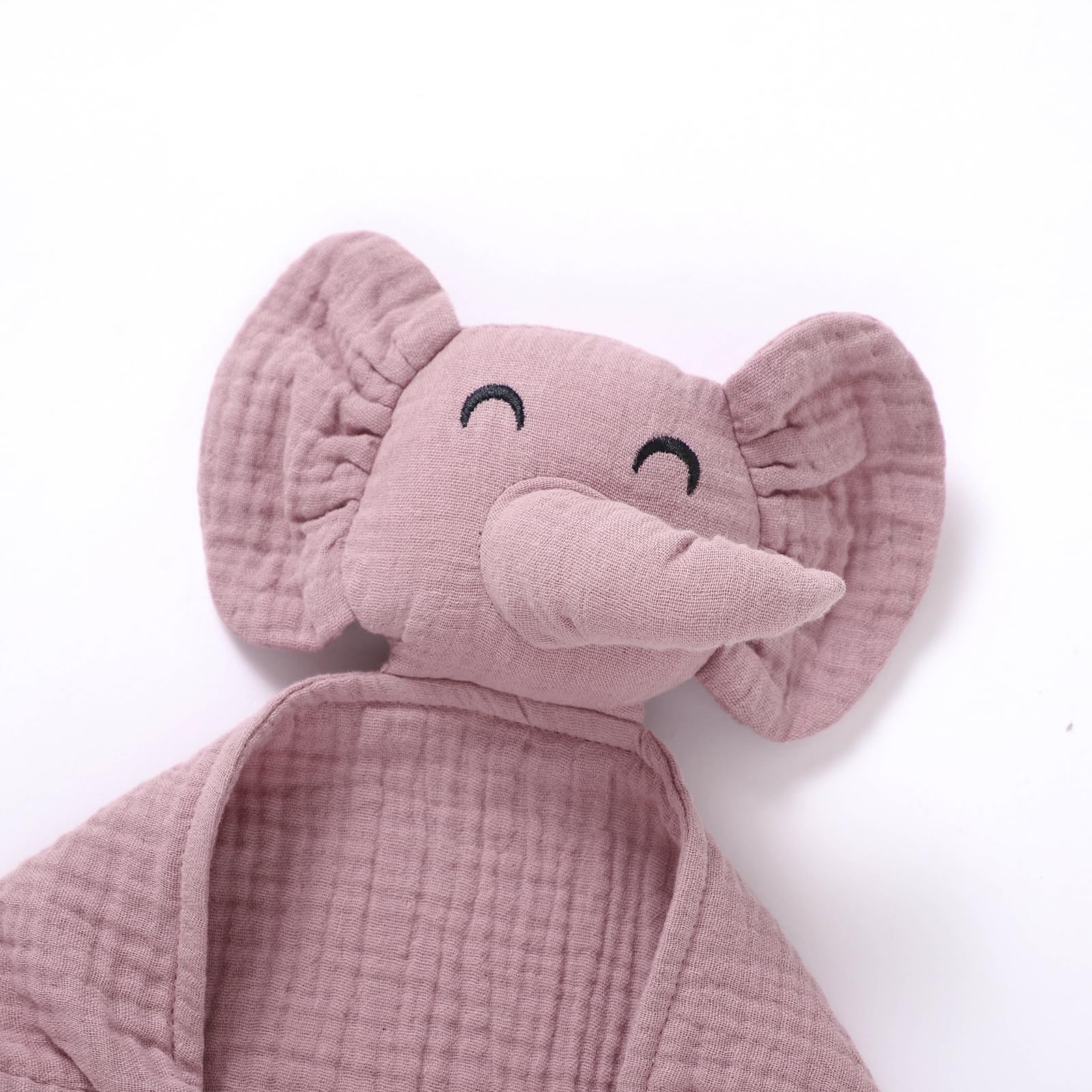 Okdiy elephant lovey features organic cotton and gentle fabric for baby skin