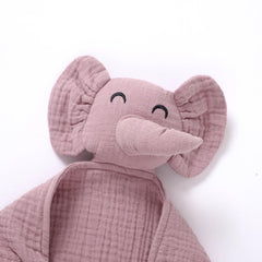 Okdiy elephant lovey features organic cotton and gentle fabric for baby skin