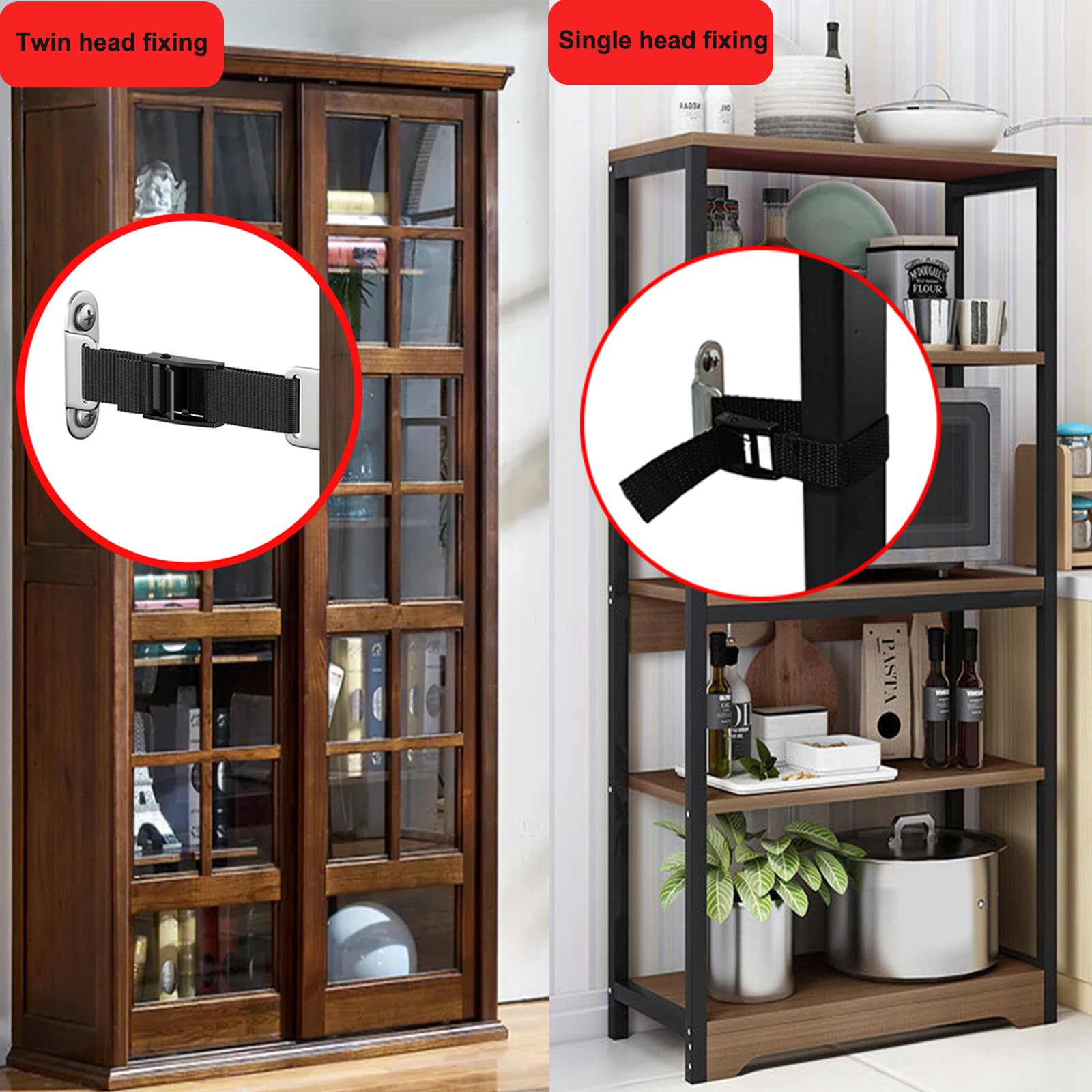 OKETHERMO wall anchor hidden behind furniture for a sleek look.