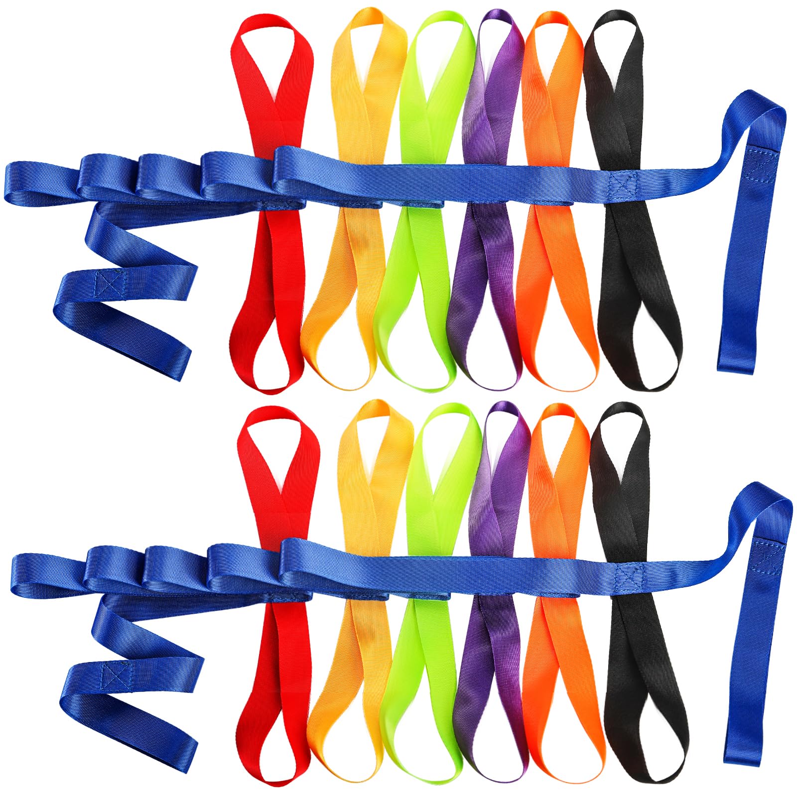Okllen safety walking rope with 12 handles guiding kids in a line