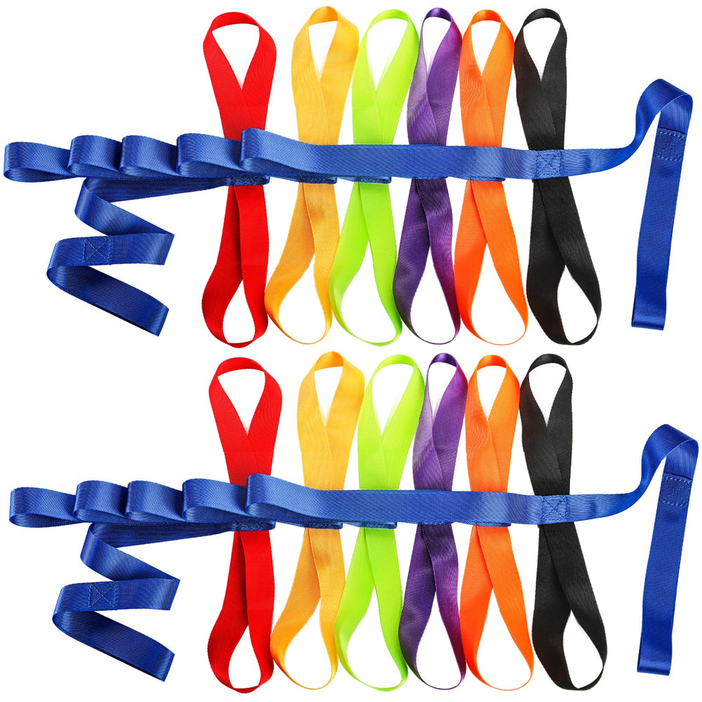 Okllen safety walking rope with 12 handles guiding kids in a line