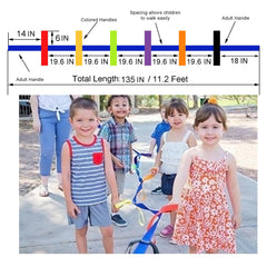 Okllen walking rope with colorful loops for visibility