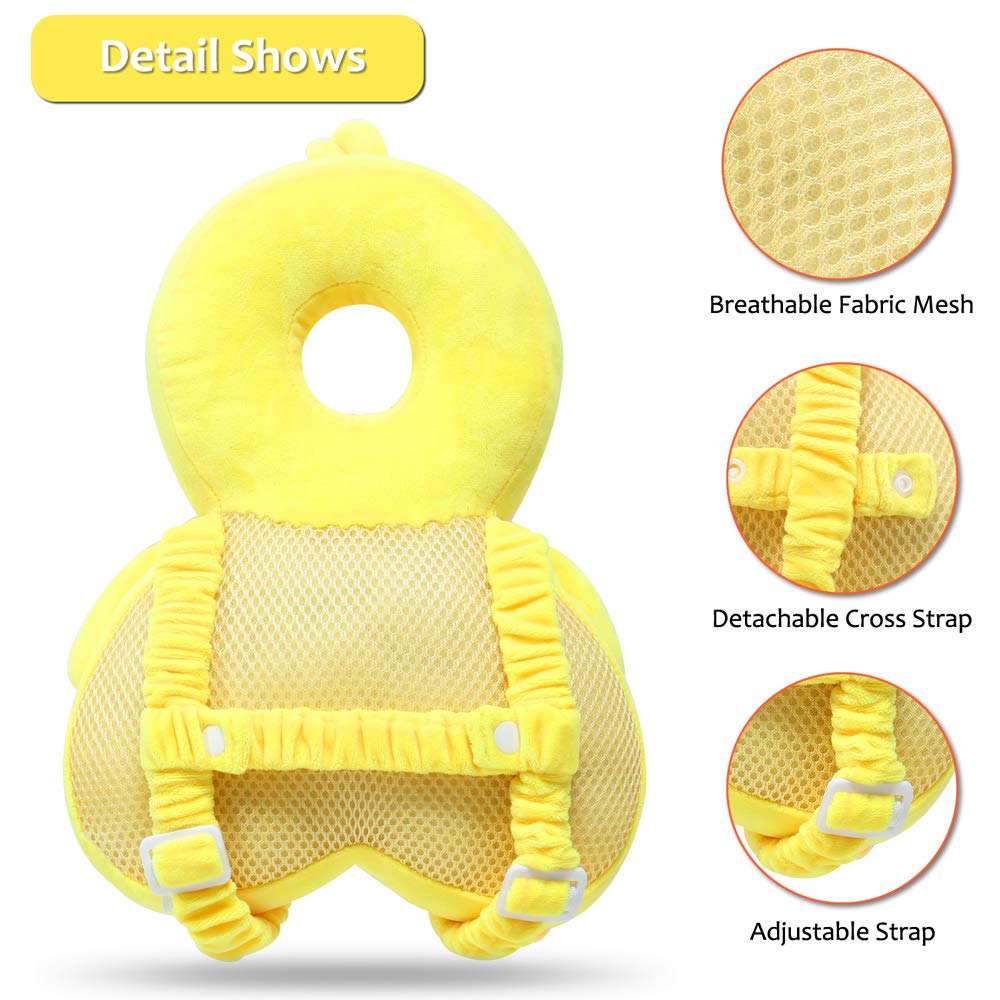 Okydoky head protector elephant pattern provides gentle cushioning for play