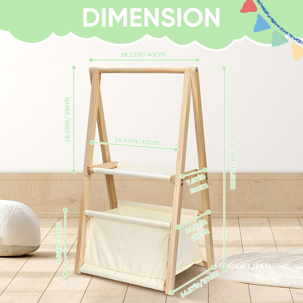 Okydoky wooden clothes hangers keep outfits neatly organized.