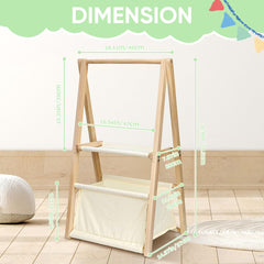 Okydoky wooden clothes hangers keep outfits neatly organized.