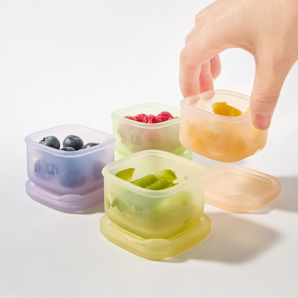 Olababy Clear Sense multi-use storage for teething toys, pacifiers, or small items