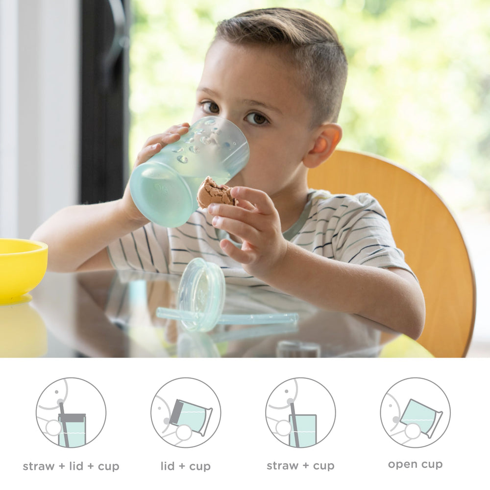 Olababy Clear View measurement indicator visible through silicone for portion checks
