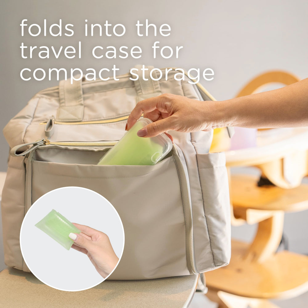 Olababy Fold N Go adjustable neck strap ensures secure fit.