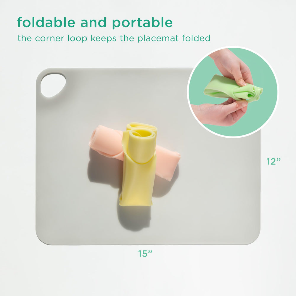 Olababy Fold N Go placemat being cleaned in dishwasher after meals