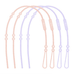 Olababy silicone strap for baby toys keeps items within reach and clean