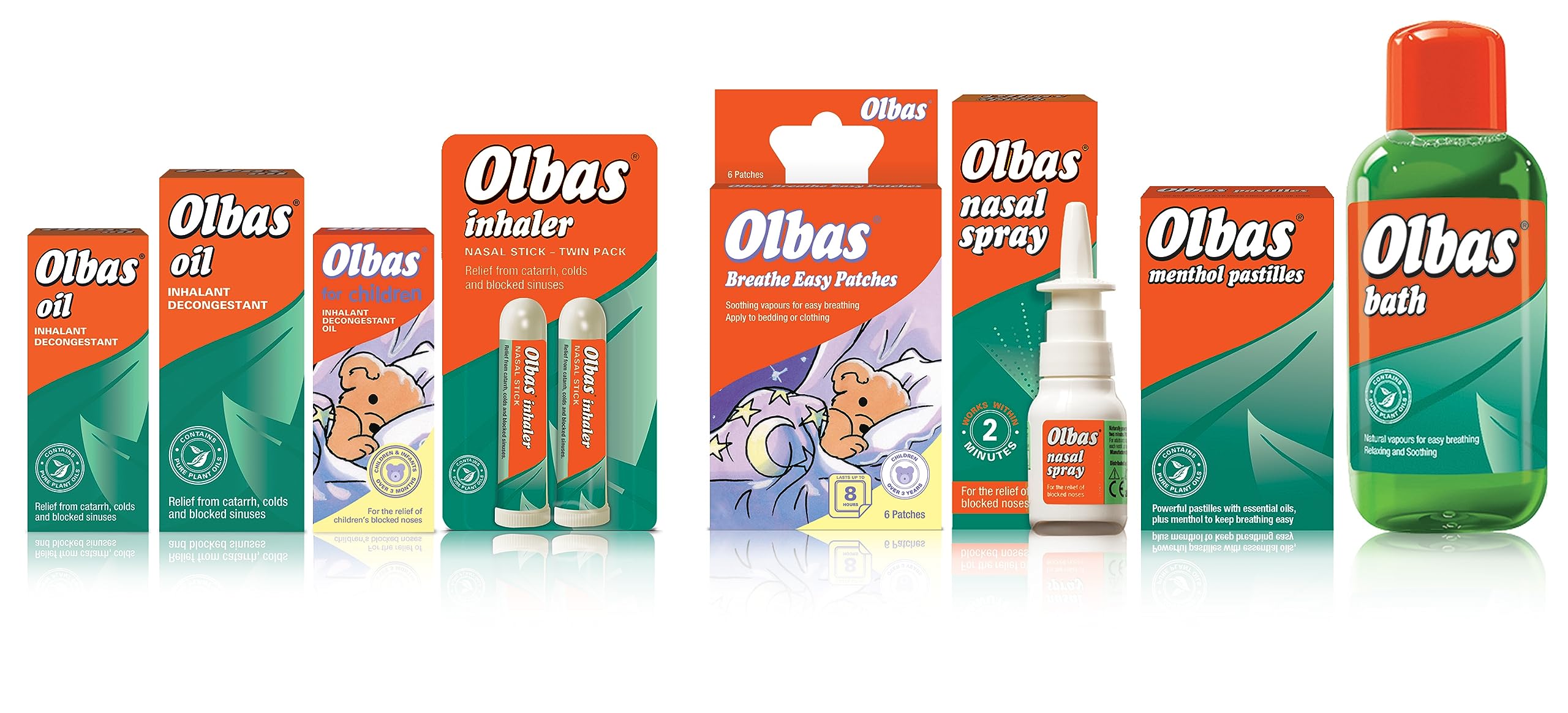 Olbas inhalation vapours helping to clear breathing during sniffles.