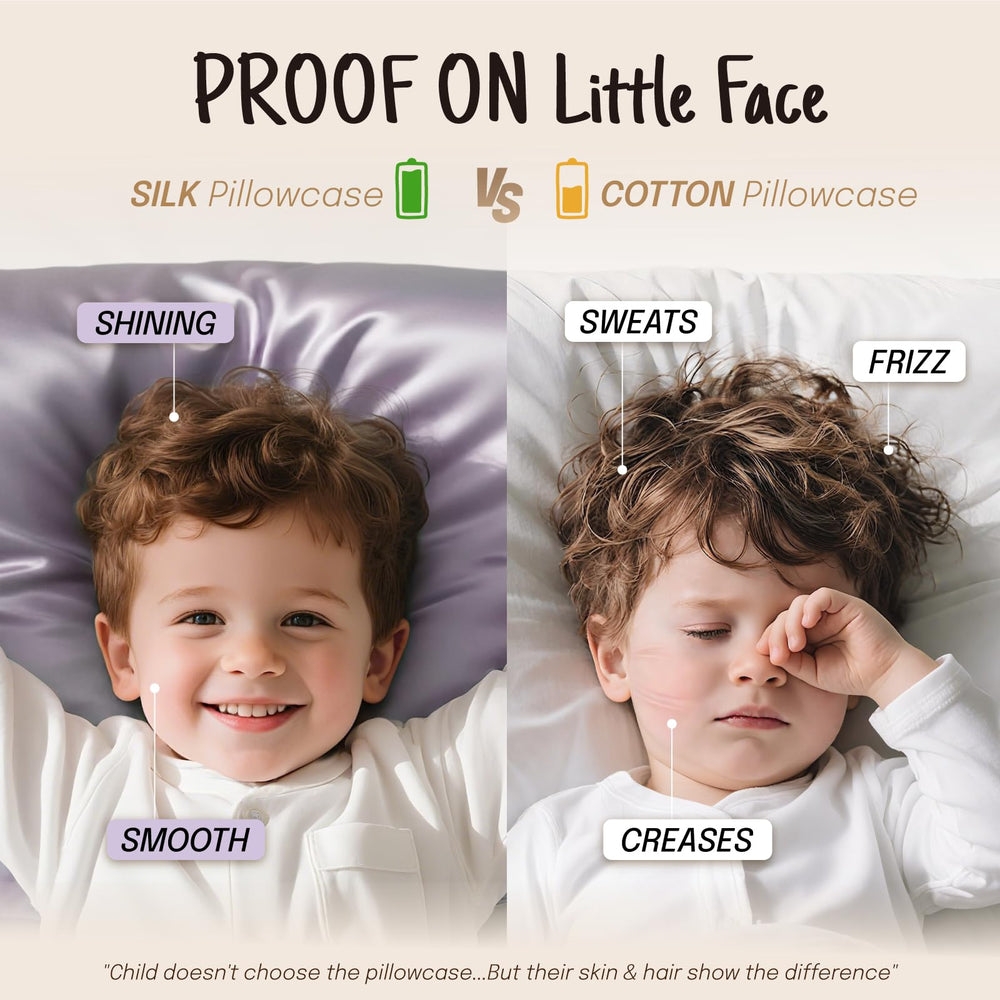 OLESILK travel-size 13x18 pillowcase ready for on-the-go sleep.