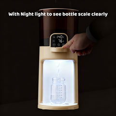 Olfjurk Instant Baby Bottle Warmer built-in night light for midnight formula prep.