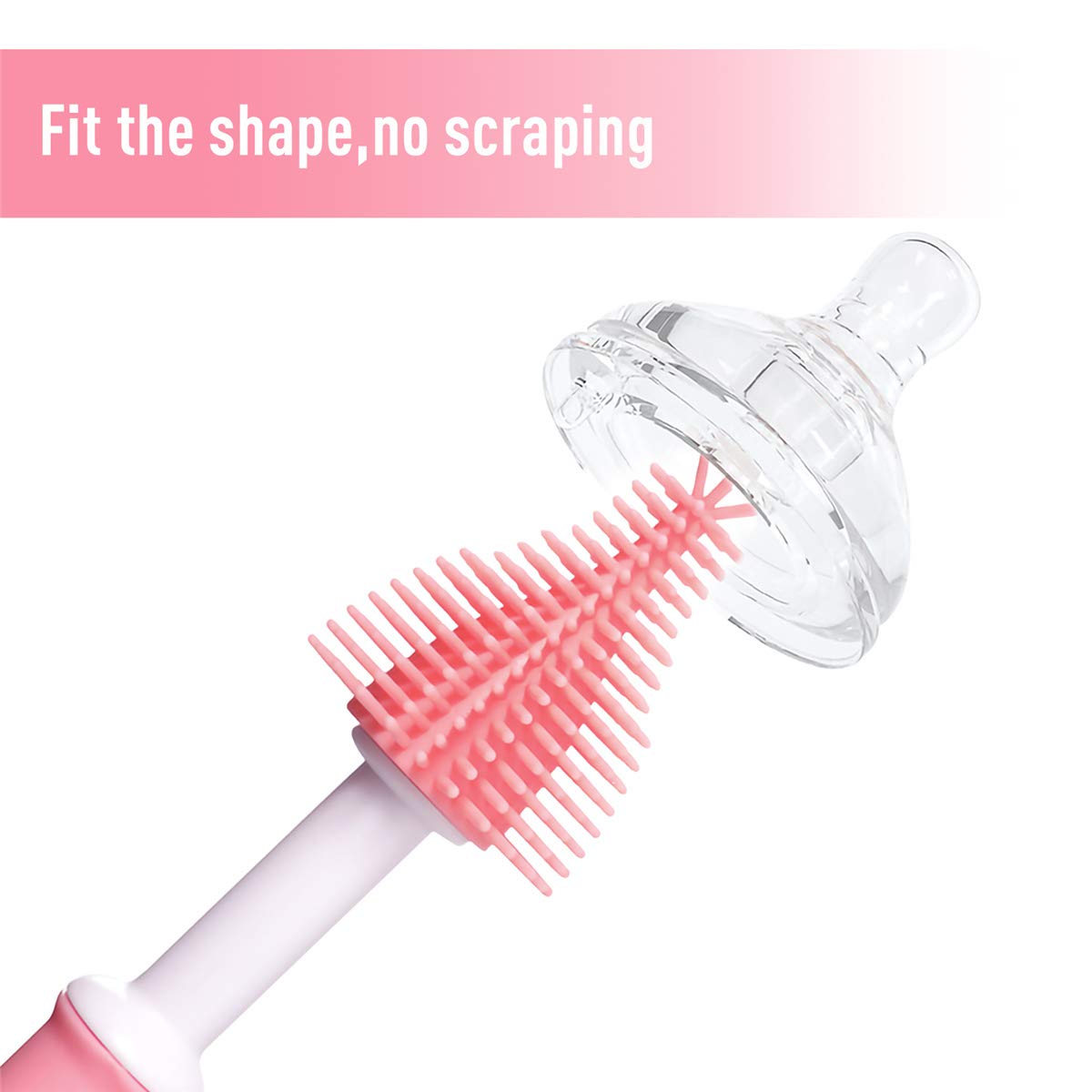 Oligey bottle brush is dishwasher and microwave safe for quick cleanup.
