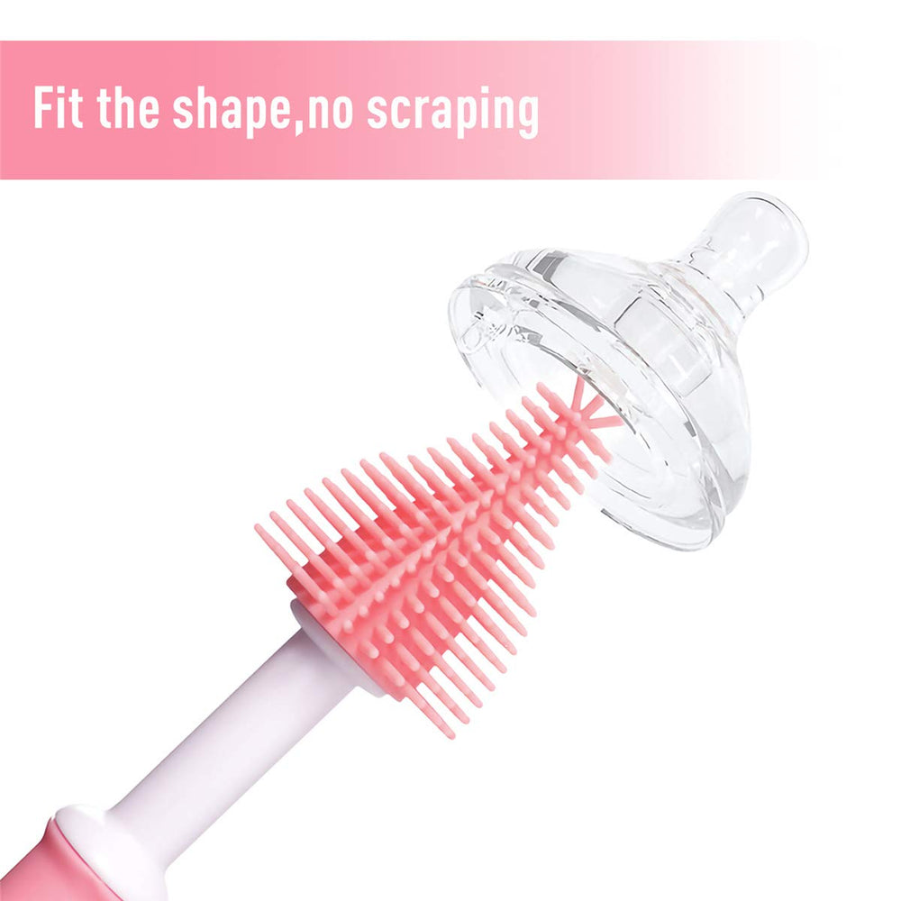 Oligey bottle brush is dishwasher and microwave safe for quick cleanup.