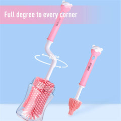 Oligey removable-head brush for easy cleaning and sanitizing.