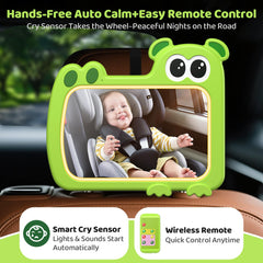 olishare baby car mirror green night light provides gentle illumination during drives