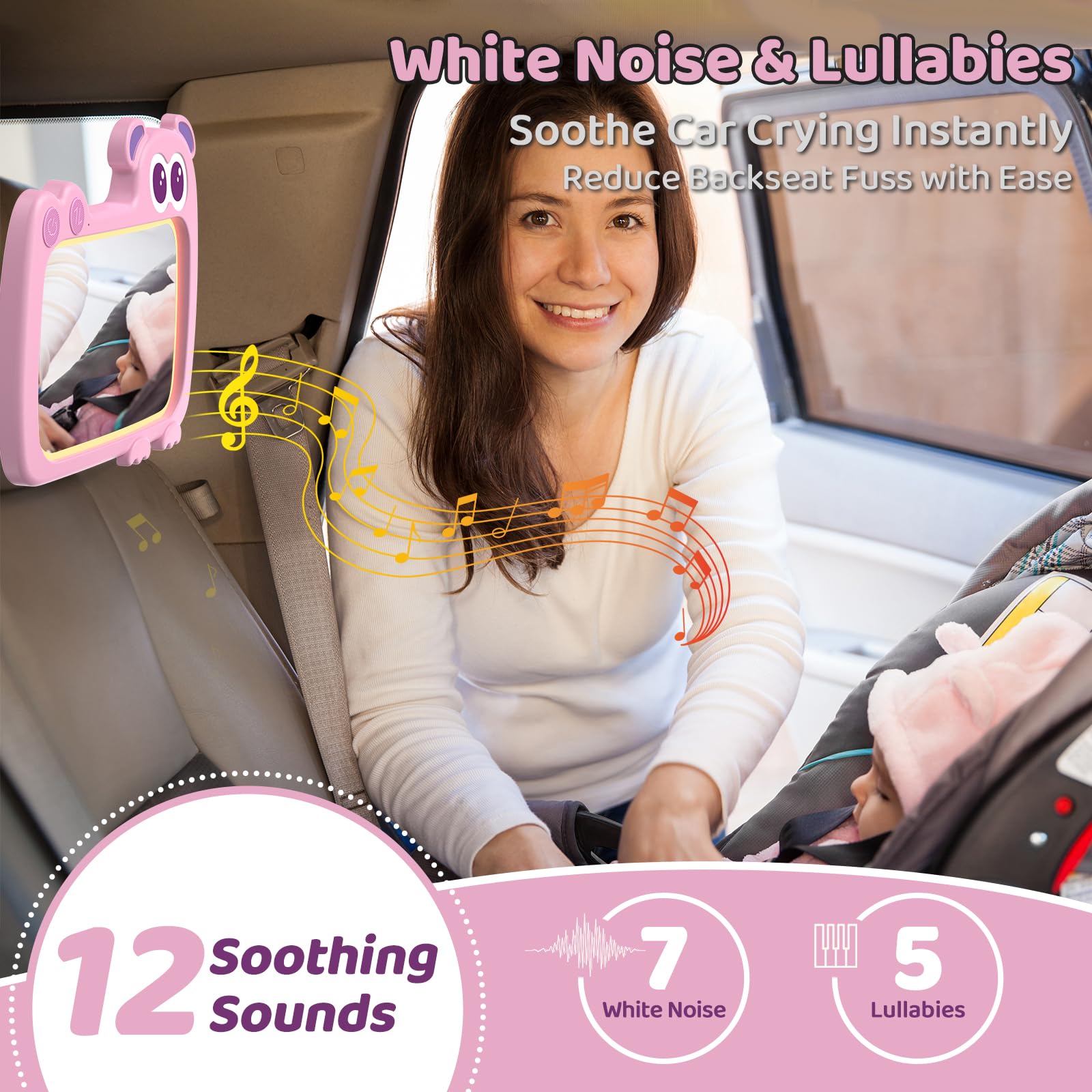 olishare night light with six brightness levels gently soothing the baby during drives