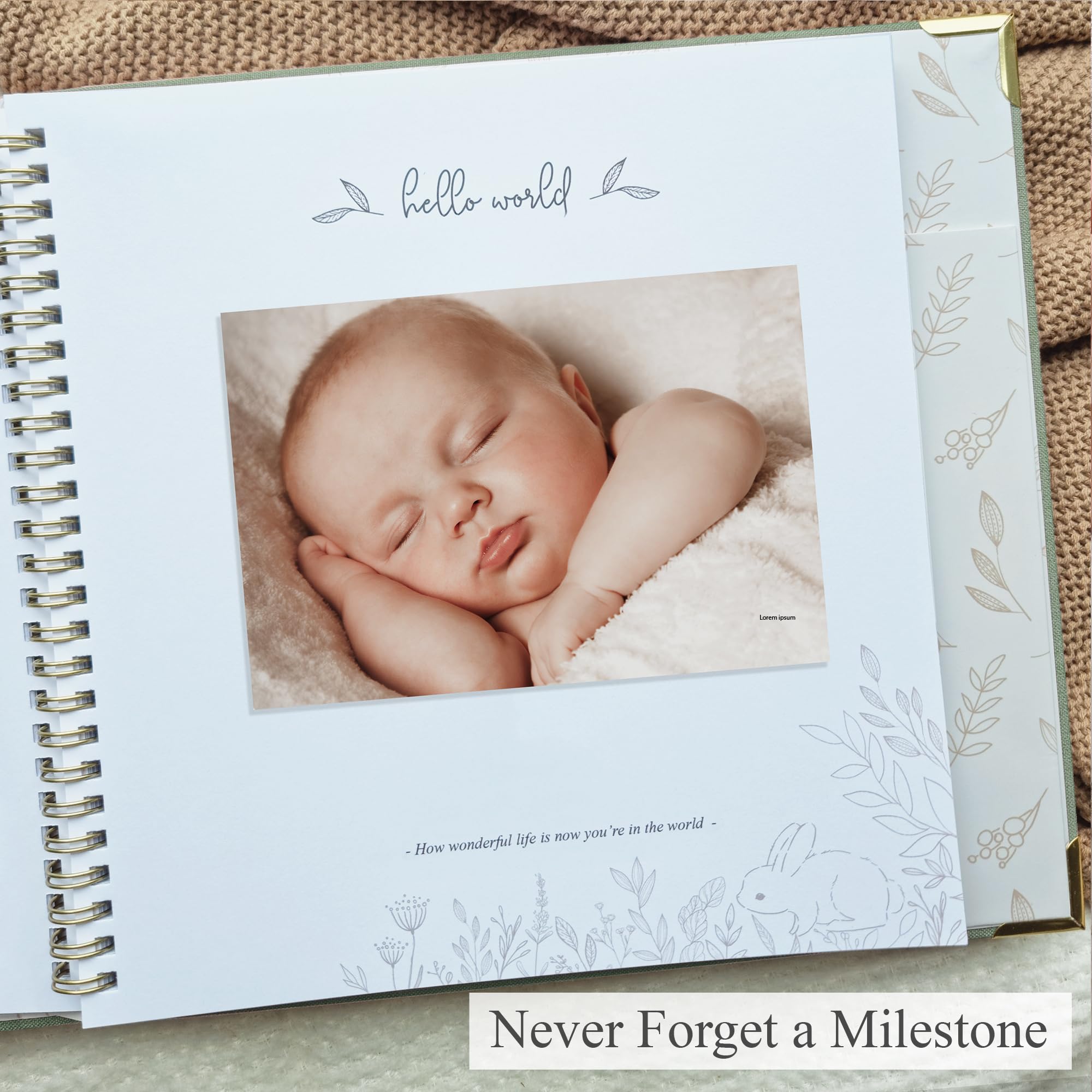 Olive & Lark archival 160GSM paper ensures durable, long-lasting entries.