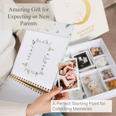 Olive & Lark baby journey pages capturing pregnancy through age five milestones.