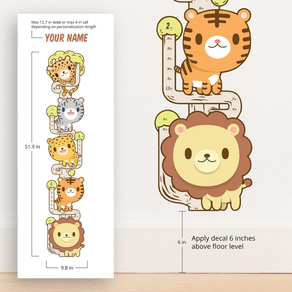 Oliver's Labels height-measurement-decal provides a durable, accurate height guide for kids.