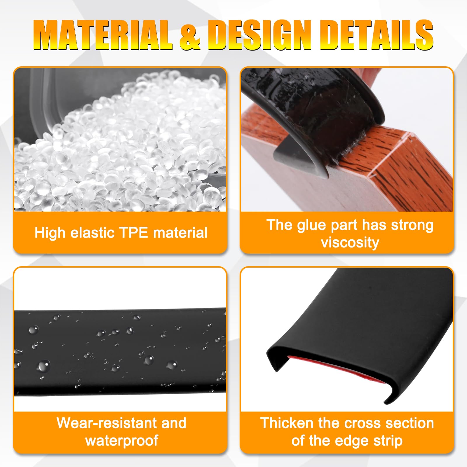 Olldag edge banding on a countertop edge delivers seamless, durable protection during everyday use.