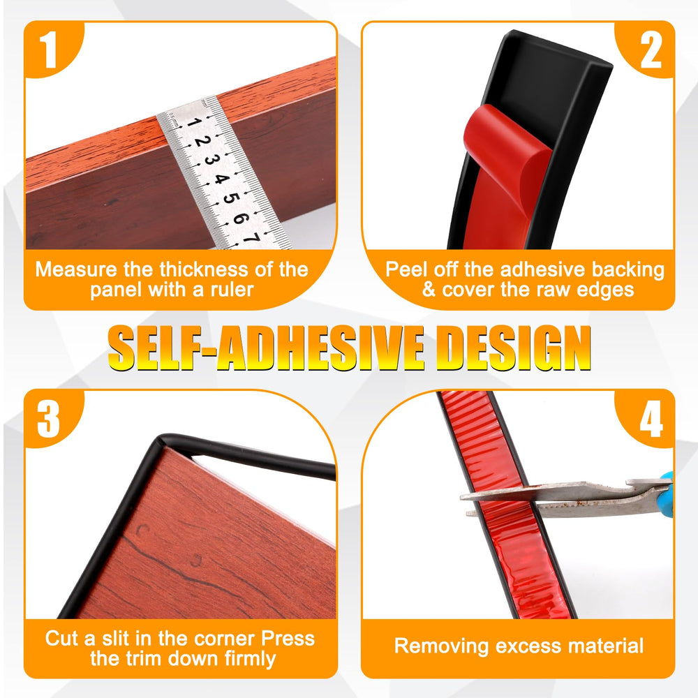 Olldag U-Shape Edge Banding used on wood cabinets for a seamless look