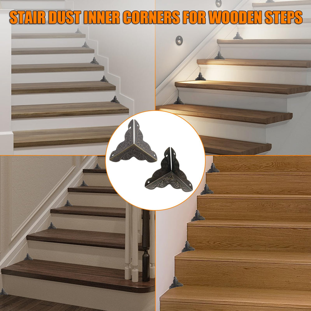 Olldag wood step edge guards prevent chips and dust buildup on stairs.