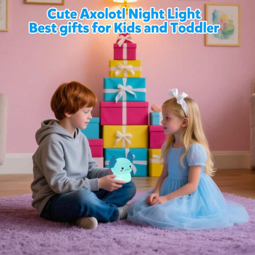 ollycasa Axolotl night light portable design ideal for travel
