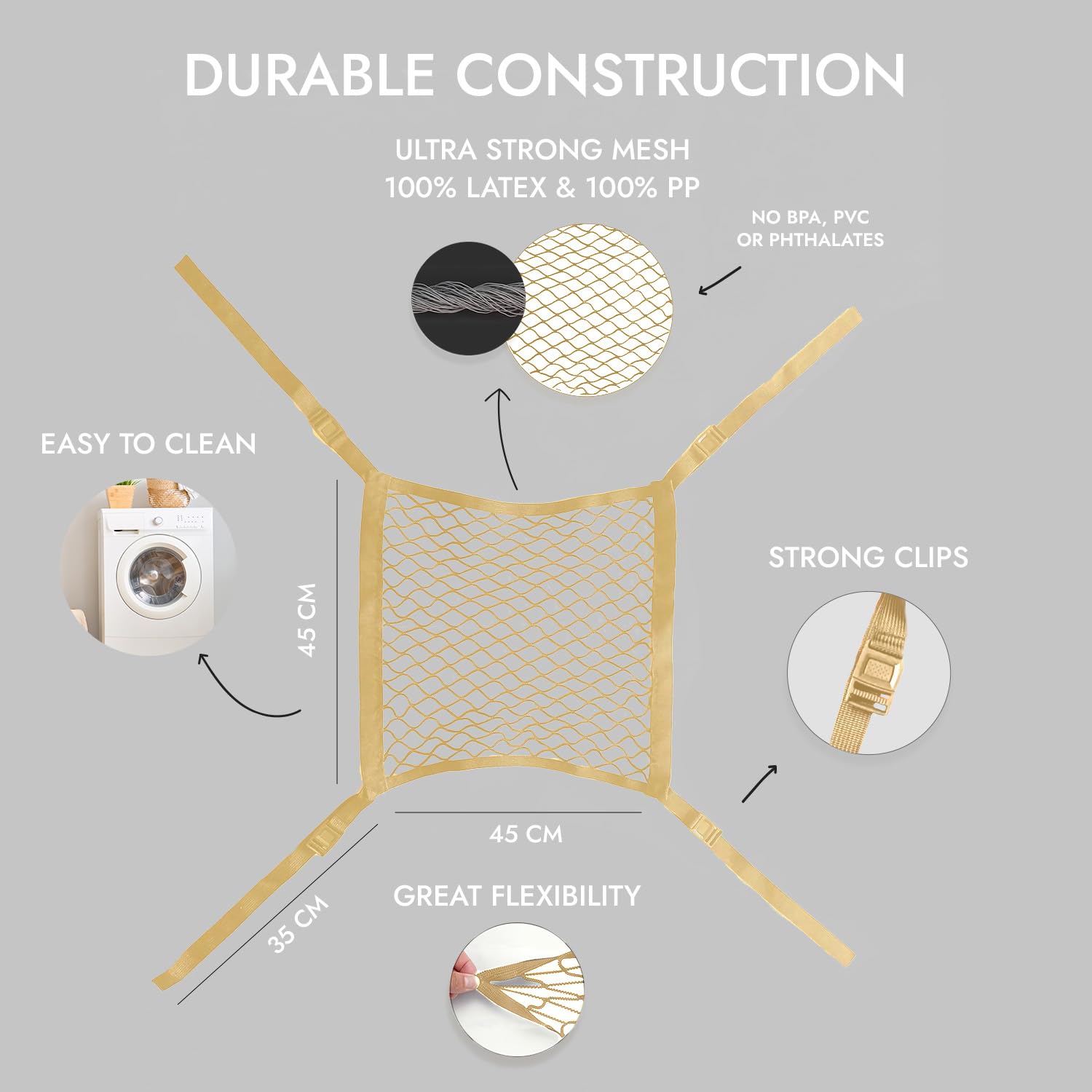 Adaptable design fits a variety of Montessori towers for flexible protection
