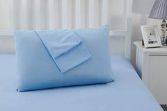 Om Bedding Collection travel pillowcase 12x16 close-up shows ultra-soft Egyptian cotton texture for toddler comfort