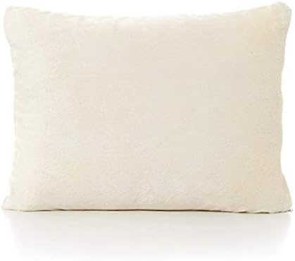 Om Bedding Collection travel pillowcase 12x16 in ivory, soft Egyptian cotton for cozy toddler trips.