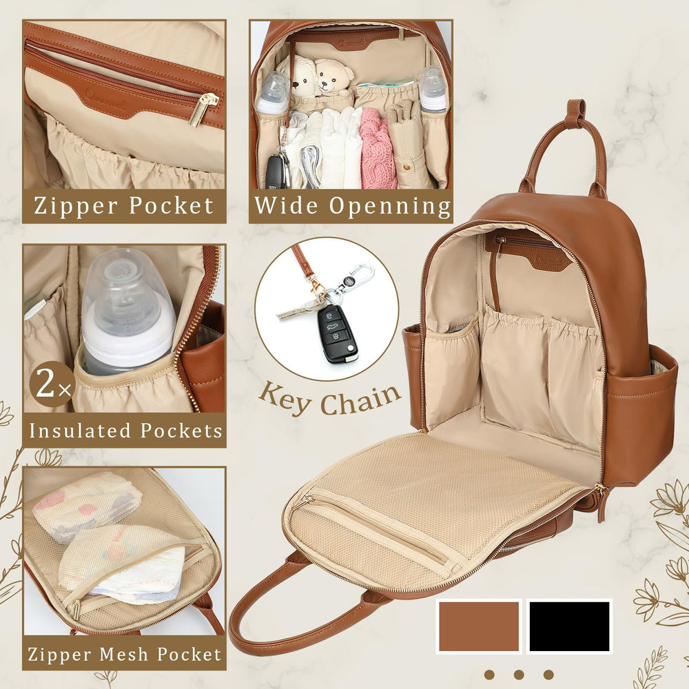 Omanmoli changing pad included for quick on-the-go changes