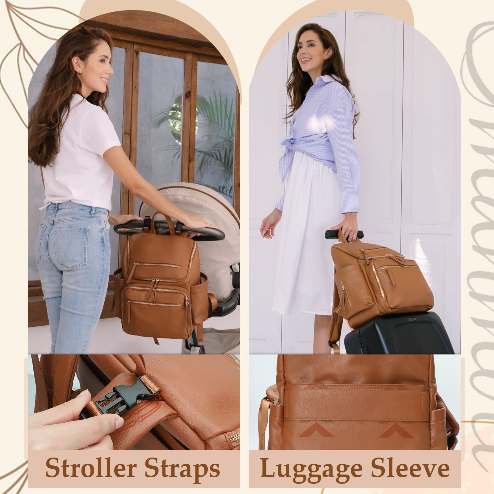 Omanmoli padded backpack straps offer comfortable carrying for long outings.