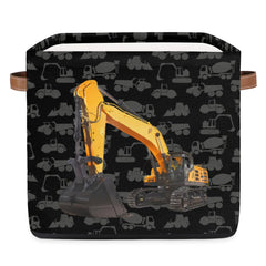 OMFUNS Excavator Storage Basket cube keeps desks tidy and maximizes shelf space.