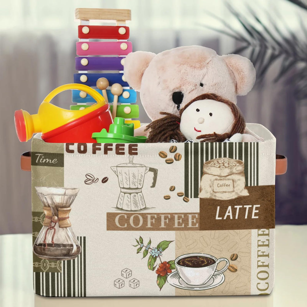 OMFUNS storage bin on shelf shows versatile closet organization for clothes and toys.