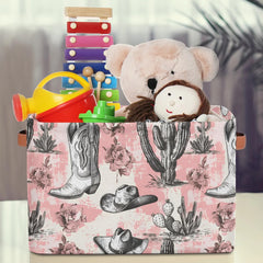 OMFUNS storage bin in use with toys showing large capacity